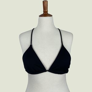 Victoria's Secret Black Strappy Bikini Top Size Medium
